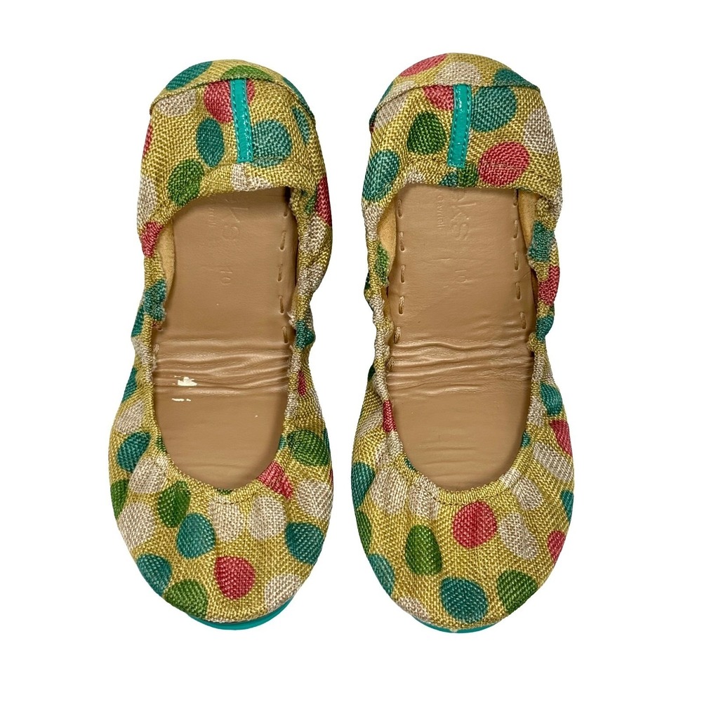 Tieks Echo Park Ballet Flats Polka Dot Foldable Travel Slip On Shoes Size 10